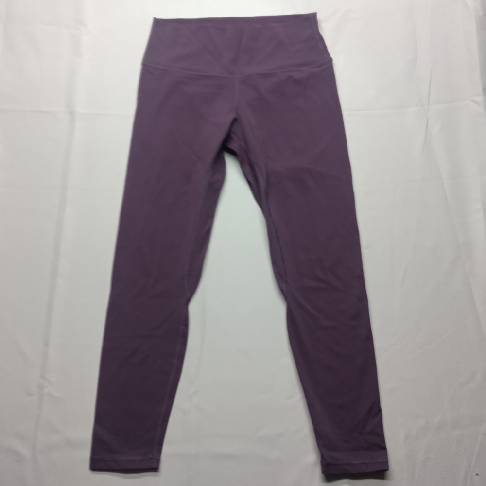 Paragon Womens High Waisted Athletic Leggings Plum Purple Size 8 Yoga Gym